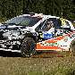 Kimi Raikkonen acelera um Fiat Punto em estágio do Mundial de rali