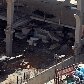 Parte da arquibancada cede e mata um operário na Arena Palestra Parte da arquibancada cede e mata um operário na Arena Palestra