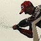 Jorge Lorenzo dá banho de champanhe na comemoração da vitória em Jerez de la Frontera, na MotoGP Jorge Lorenzo dá banho de champanhe na comemoração da vitória em Jerez de la Frontera, na MotoGP