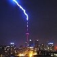 Relâmpago atinge a Torre CN durante tempestade em Toronto, no Canadá Relâmpago atinge a Torre CN durante tempestade em Toronto, no Canadá