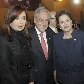 Sebastián Piñera, Cristina Fernández e Dilma Roussef em Lima