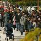 Eleitores aguardam na fila para votar em Washington