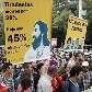 Marcha pela liberdade foi marcada por cartazes bem humorados e nenhuma confusão