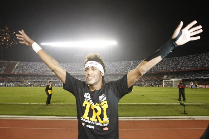 Santos de Neymar conquista o tricampeonato paulista