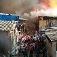 Incêndio atinge favela no centro de SP