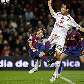Messi, do Barcelona, salta após chutar a bola contra Ivan Ramis, do Mallorca Messi, do Barcelona, salta após chutar a bola contra Ivan Ramis, do Mallorca