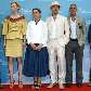 Joel Coen, Tilda Swinton, Frances McDormand, Brad Pitt, George Clooney e Ethan Coen