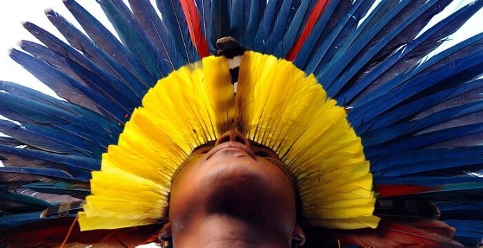 Adereços e pinturas indígenas coloriram o Rio durante os dias da conferência da ONU