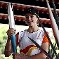 A ginasta Cynthia Valdez exibe a tocha dos Jogos Pan-Americanos de 2011, em Gualajara, em outubro A ginasta Cynthia Valdez exibe a tocha dos Jogos Pan-Americanos de 2011, em Gualajara, em outubro