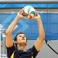 Treino da equipe de vôlei masculina no Pan 2011