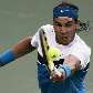 Nadal em ação na vitória sobre Del Potro nos Estados Unidos