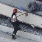 Parte da arquibancada cede e mata um operário na Arena Palestra Parte da arquibancada cede e mata um operário na Arena Palestra