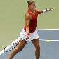 Dinara Safina em ação durante jogo em que bateu a italiana Roberta Vinci Dinara Safina em ação durante jogo em que bateu a italiana Roberta Vinci