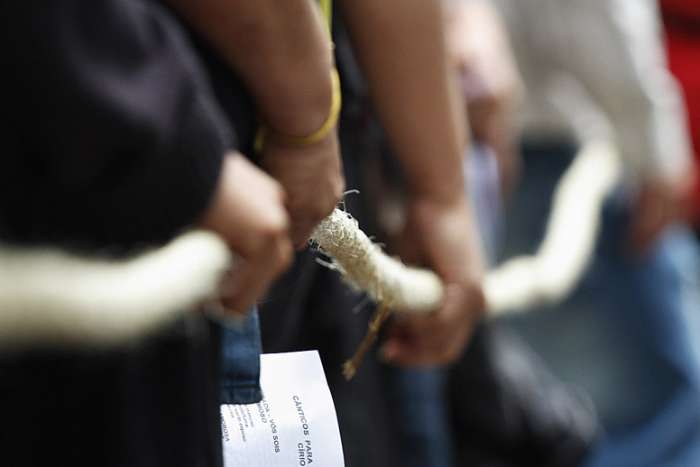  Procissão do Círio de Nazaré no Santuário Nossa Senhora de Fátima, em São Paulo. 10/10/2010