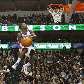Nate Robinson, do New York Knicks, venceu pela terceira vez o Concurso de Enterradas da NBA Nate Robinson, do New York Knicks, venceu pela terceira vez o Concurso de Enterradas da NBA