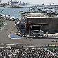 Vista do circuito e da pista de Valência durante treino do GP da Europa Vista do circuito e da pista de Valência durante treino do GP da Europa