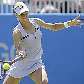 Elena Dementieva rebate bola em vitória na estreia do torneio de Eastbourne Elena Dementieva rebate bola em vitória na estreia do torneio de Eastbourne