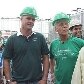 Ídolos Marcos e Ademir da Guia visitam obras da Arena Palestra Itália