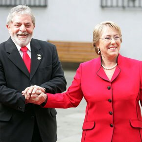 Lula e Bachelet na Unasul, 15/09. André Dusek/AE