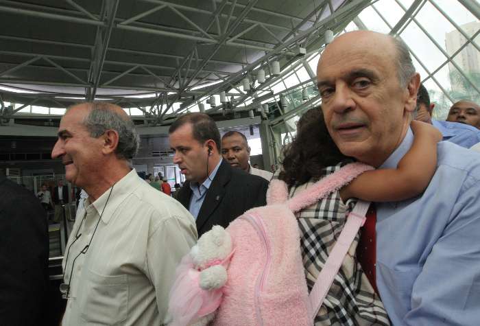José Serra inaugura metrô Sacomã, em São Paulo