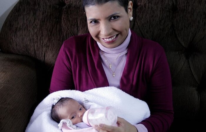 Na foto ,Simone Calixto e sua filha Melissa 