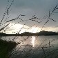Por do sol na represa do Paraitinga em Paraibuna, interior de São Paulo. 14/05/2011 
