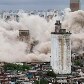 Implosão do edifício da Favela do Moinho