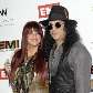 Slash e Perla Hudson marcaram presença na festa