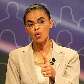 Marina Silva durante o debate.