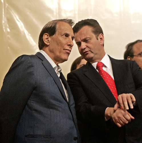 Kassab e Quércia em reunião do DEM
