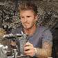 David Beckham, ex-capitão da seleção inglesa, visitou as tropas britânicas no Afeganistão