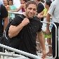Lutadores fazem demonstração do UFC na praia da Barra da Tijuca