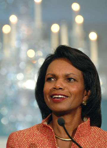 Condoleezza Rice concede entrevista coletiva sobre Geórgia
