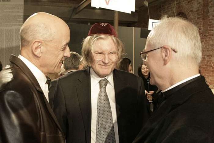 Décio Lauretti, Henri Sobel e Dom Odilo Scherer