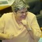 Em 23/03/2006, a deputada Angela Guadagnin comemora absolvição de colega no escândalo do Mensalão