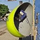 Orelhão destruído por vândalos a cerca de 20 dias no bairro Caetetuba em Atibaia (SP).09/11/2011