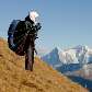 Pára-quedista nos Alpes Suíços Pára-quedista nos Alpes Suíços