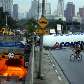 Carreta tomba e bloqueia pista local da Marginal Pinheiros Carreta tomba e bloqueia pista local da Marginal Pinheiros