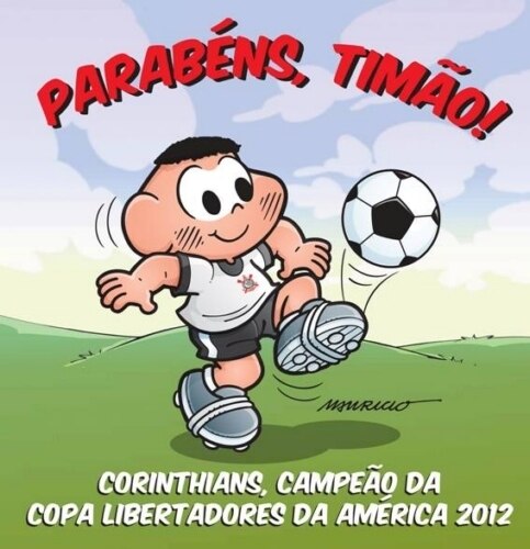 Mauricio de Souza homenageia o título do Corinthians