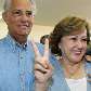 A candidata ao governo do Distrito Federal Weslian Roriz (PSC) ao lado do marido, Joaquim Roriz A candidata ao governo do Distrito Federal Weslian Roriz (PSC) ao lado do marido, Joaquim Roriz
