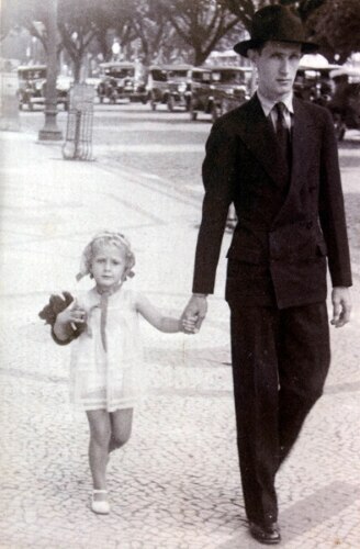 Drummond e a filha, Maria Julieta