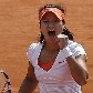 Na Li comemora ponto no jogo em que bateu Francesa Schiavone e conquistou Roland Garros Na Li comemora ponto no jogo em que bateu Francesa Schiavone e conquistou Roland Garros