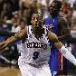 Andre Iguodala, dos Sixers, comemora ponto e vaga nos playoffs da NBA