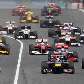 Largada do GP da Espanha de Fórmula 1, vencido pelo australiano Mark Webber, da Red Bull