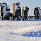 Neve encobre Stonehenge em Salisbury, no sul da Inglaterra Neve encobre Stonehenge em Salisbury, no sul da Inglaterra