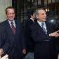 Os presidentes do PFL, Jorge Bornhausen, do PSDB, José Aníbal e do PMDB, Michel Temer