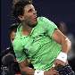 Espanhol Rafael Nadal vibra muito com a vitória em Pequim