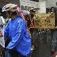 Protesto em solidariedade ao incidente que feriu ciclista