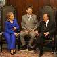 Hillary Clinton em visita ao Congresso Nacional é recebida por José Sarney e Michel Temer