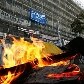 Palco de manifestações durante os anos